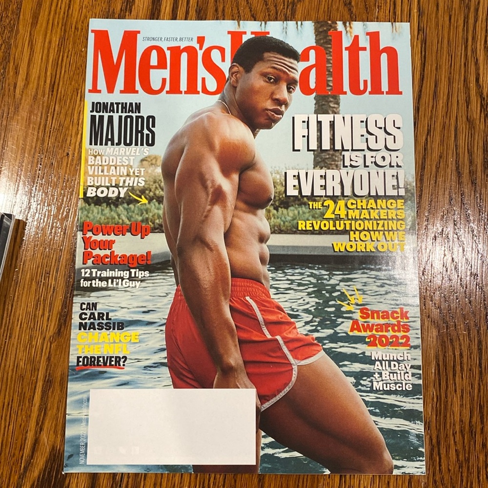Men’s Health Magazine - November 2022 - Jonathan Majors    marvel fitness marvel